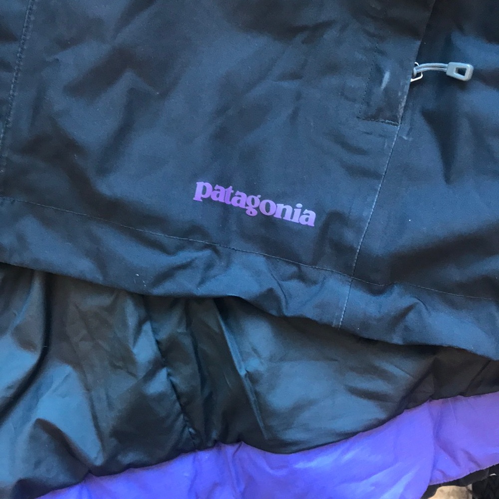 Patagonia 3-in-one snowbelle ski jacket large black purple - Picture 10 of 16
